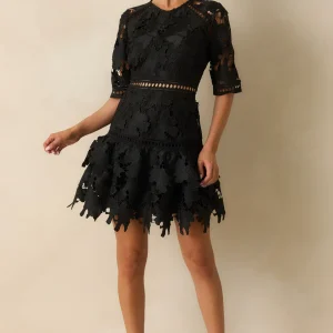 Floral Lace Mini Dress