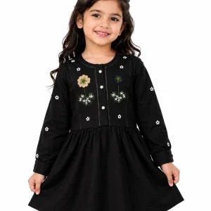 Kids Girls Embroidered Frock Top